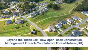 Beyond the “Black Box”: How Open-Book Construction Management Protects Your Internal Rate of Return (IRR)